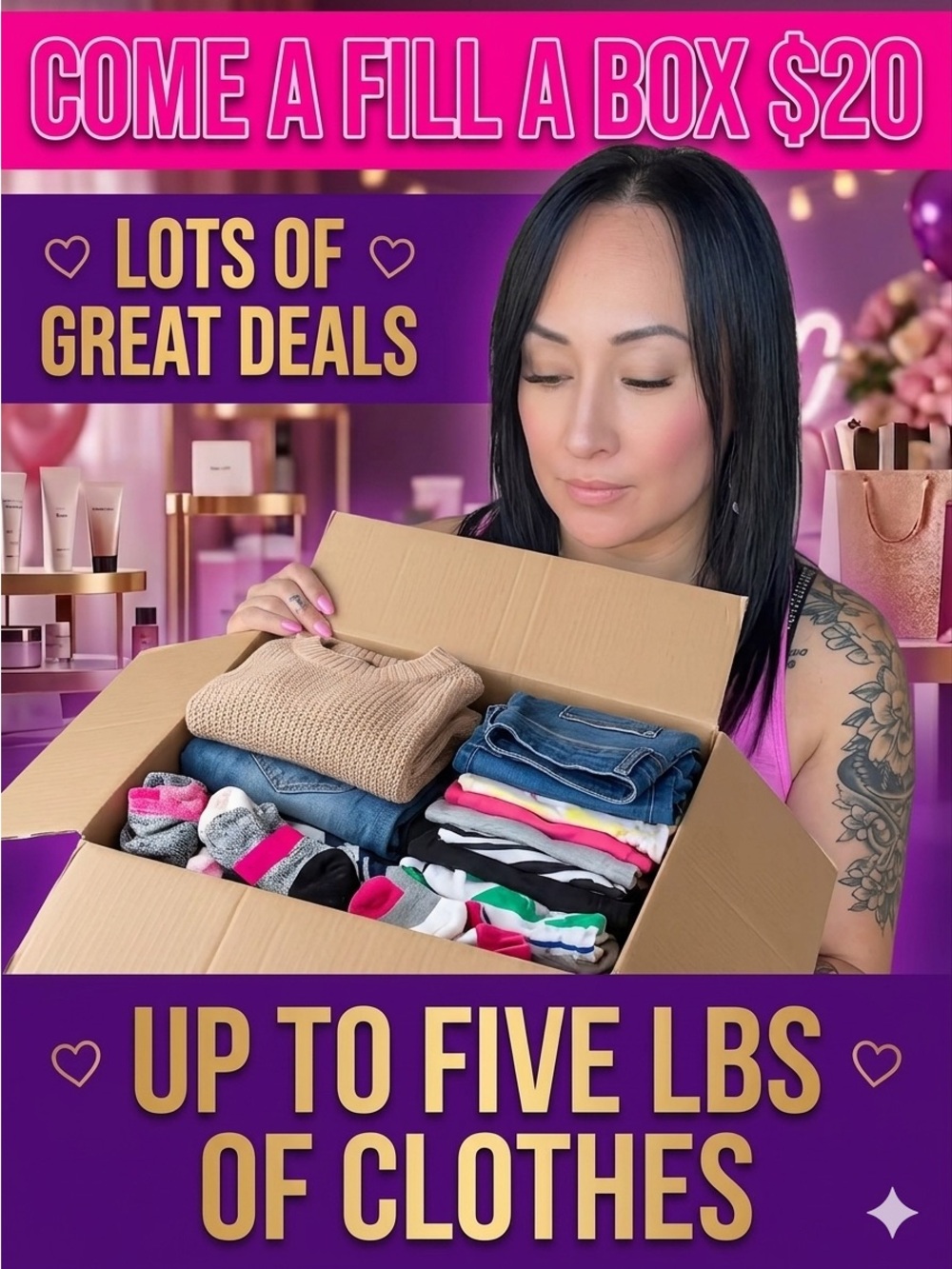 Fill a box $20.00 up to 5lbs